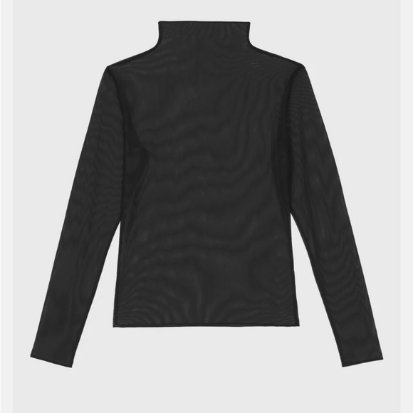 The Frankie Shop Tulia Long Sleeve Mesh Tee – Black (NWT, Size Small) - Picture 2 of 5